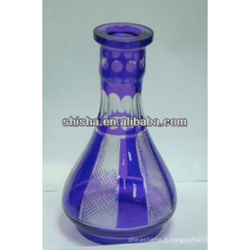 Verre coloré bouteille vases narguilé chicha bouteille hookab bouteille shisha verre bouteille